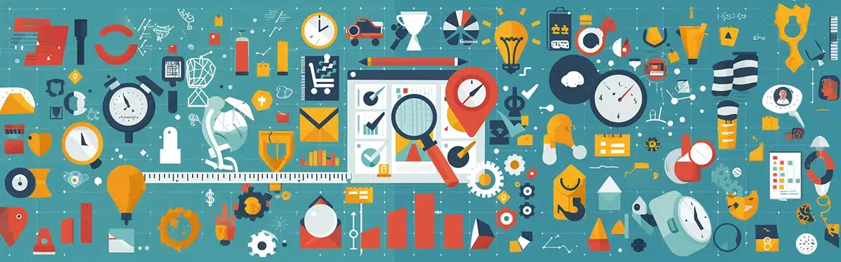 Ilustración de objetivos SMART aplicados a una campaña de marketing digital exitosa