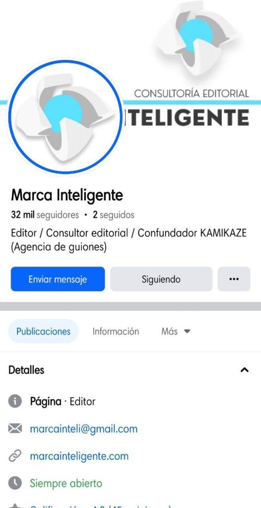 Marca inteligente facebook